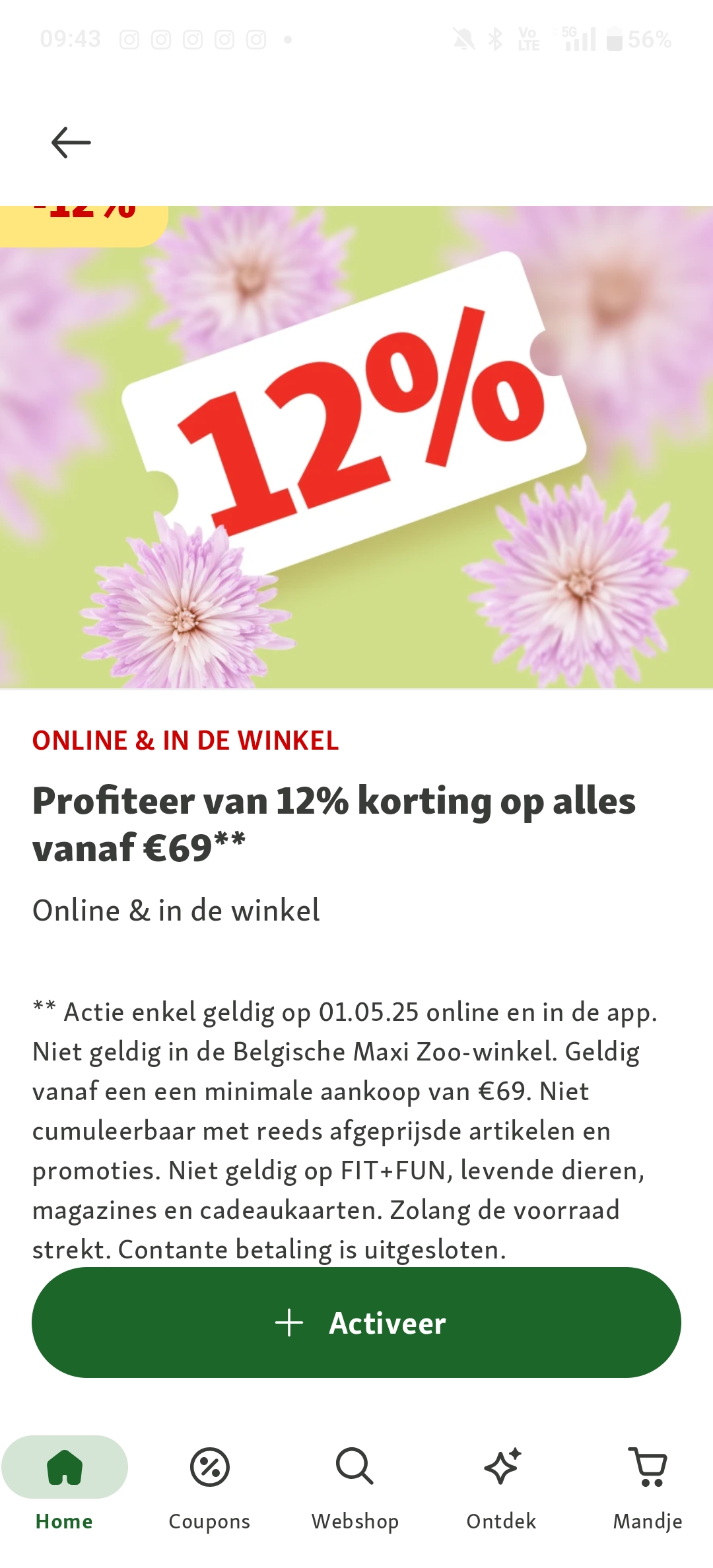 12%korting
