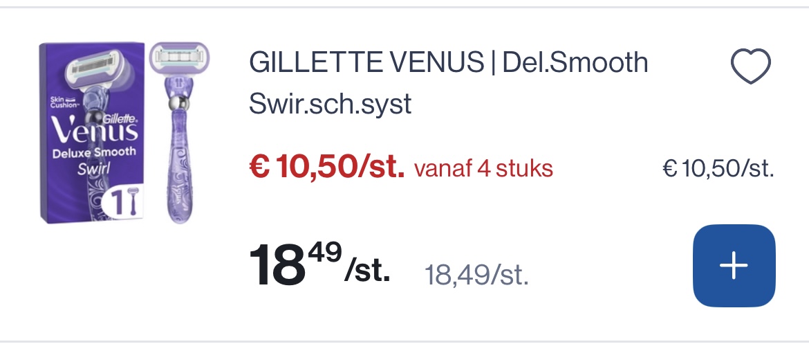 Gillette Venus apparaatjes tot -50%