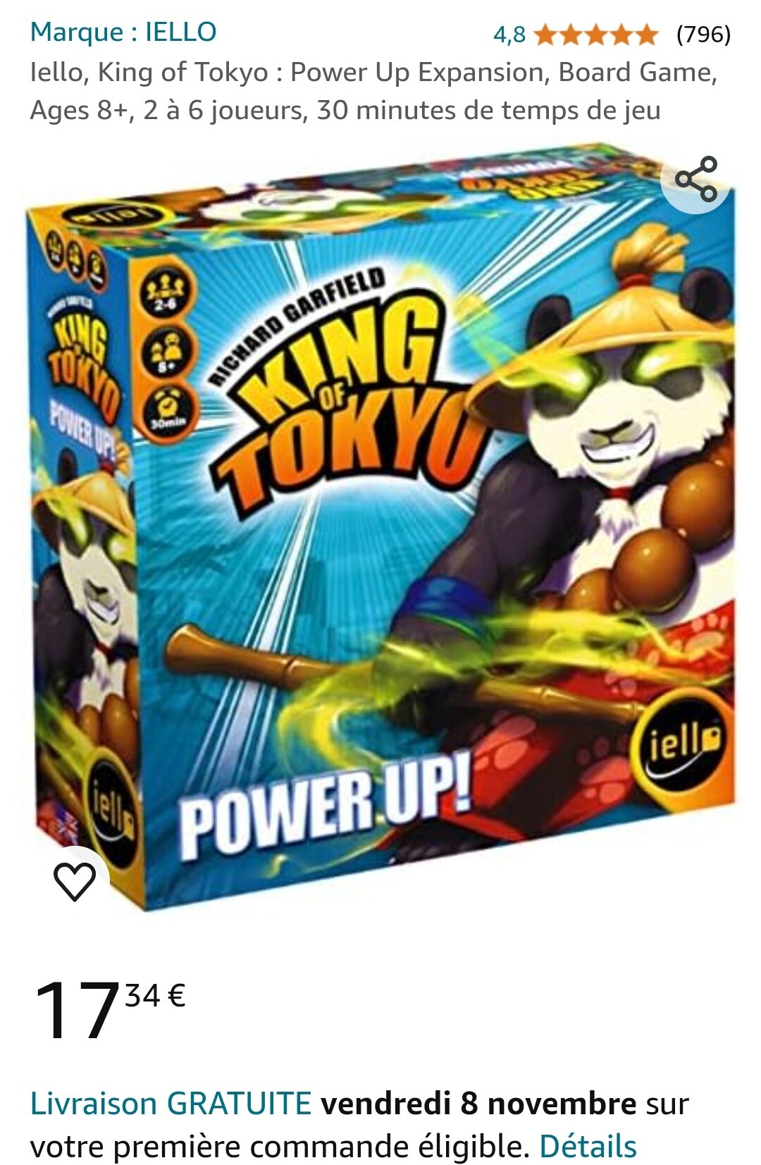 -42% King of Tokyo game 👑