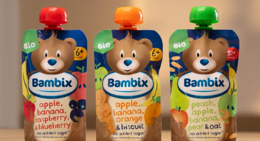 biologische fruitpapjes van Bambix