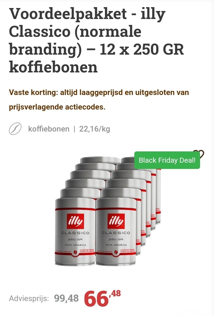 Illy koffiebonen