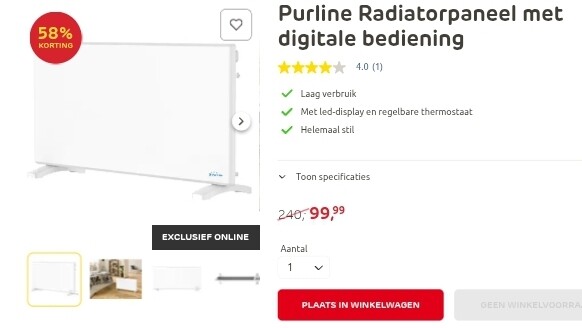 Purline Radiatorpaneel -58%