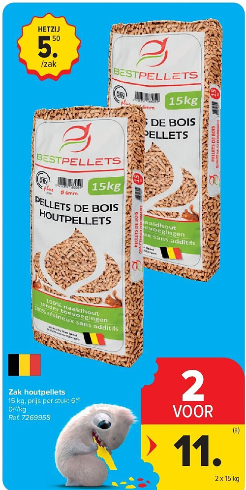 Zak houtpellets