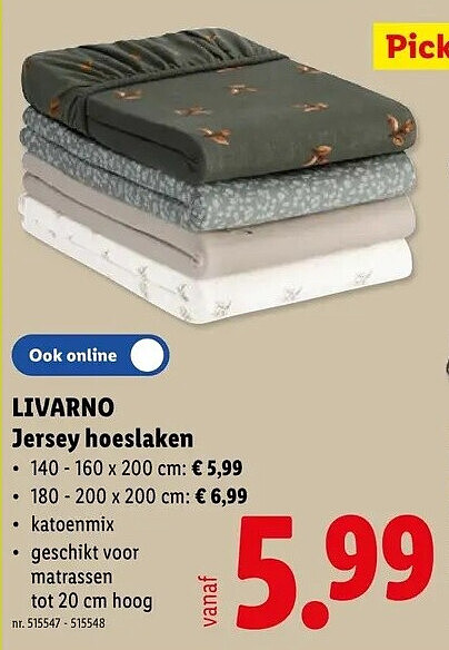 Jersey hoeslaken