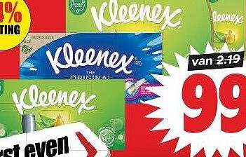 Kleenex tissues of zakdoekjes