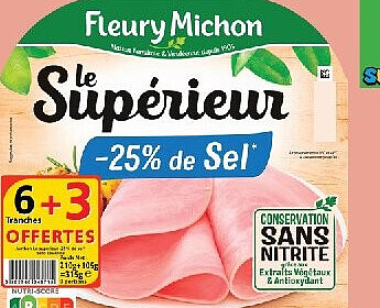 Jambon Le Supérieur Fleury Michon 315 g
