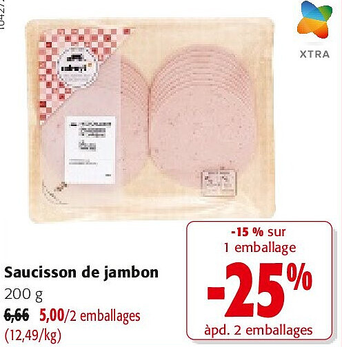 Saucisson de jambon 200 g