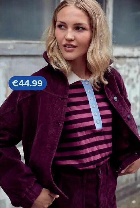 Bordeaux ribfluwelen jas in bombermodel