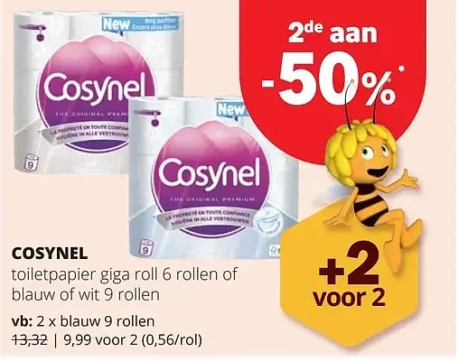 COSYNEL blauw 9 rollen