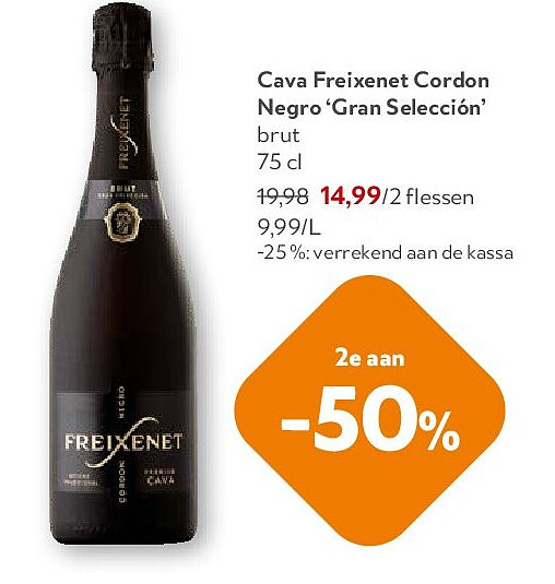 Cava Freixenet Cordon Negro ‘Gran Selección’ brut 75 cl