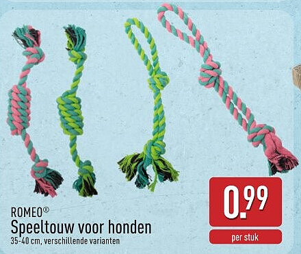Speeltouw voor honden