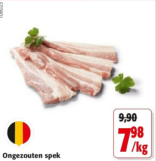 Ongezouten spek