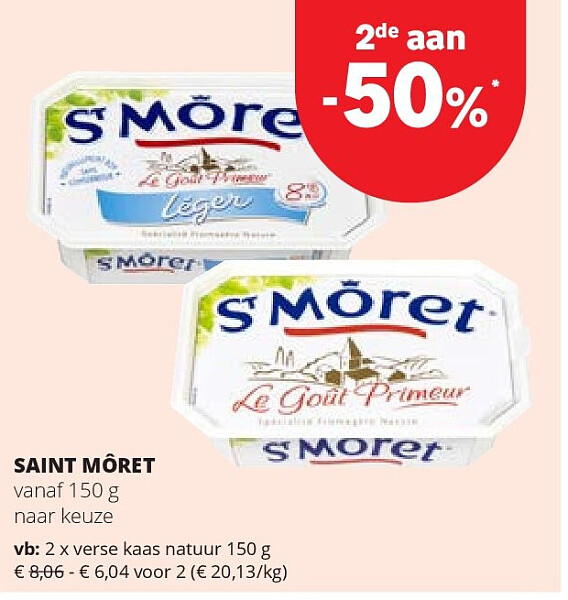 SAINT MÔRET verse kaas natuur 150 g