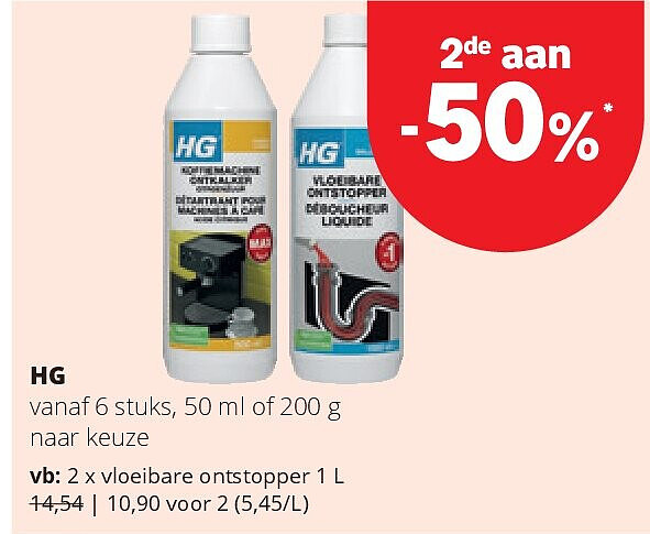 HG vanaf 6 stuks, 50 ml