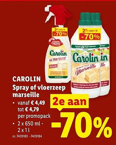 CAROLIN Spray of vloerzeep marseille