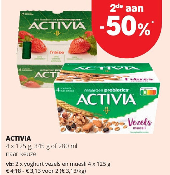 ACTIVIA 4 x 125 g