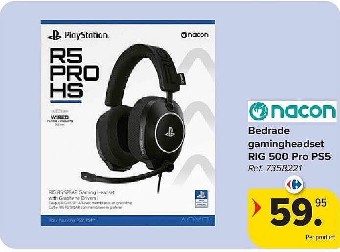 Bedrade gamingheadset RIG 500 Pro PS5