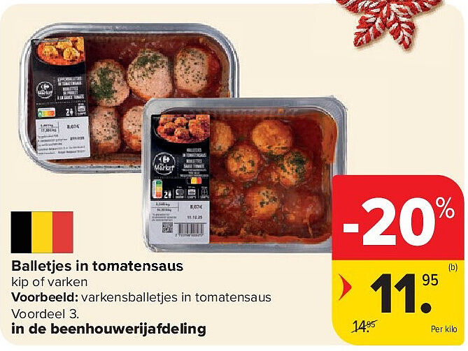 Balletjes in tomatensaus