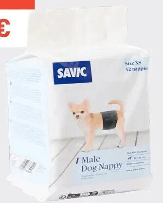 Luiers voor honden XS - 12 stuks, 20-26 cm