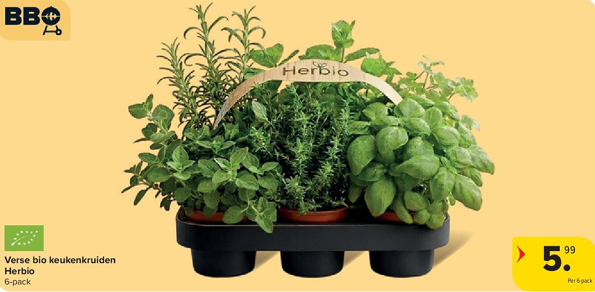 Verse bio keukenkruiden Herbio