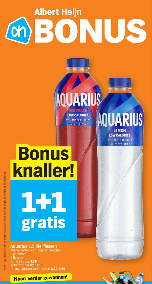 Aquarius 1.5 literflessen