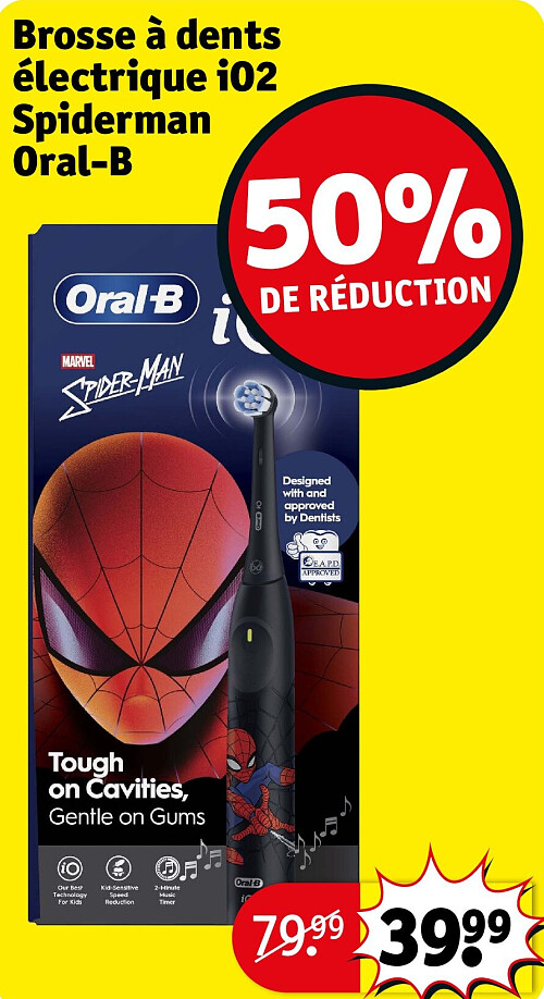 Brosse à dents électrique iO2 Spiderman Oral-B