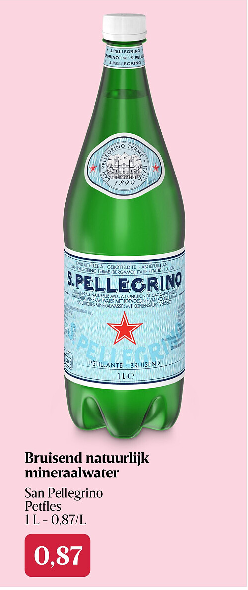 Bruisend natuurlijk mineraalwater
