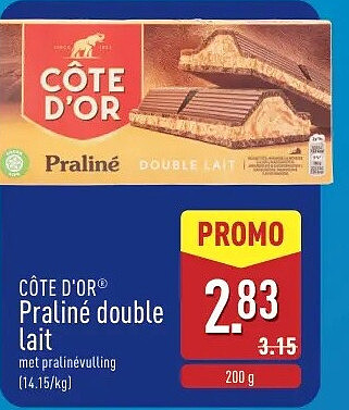 Praliné double lait