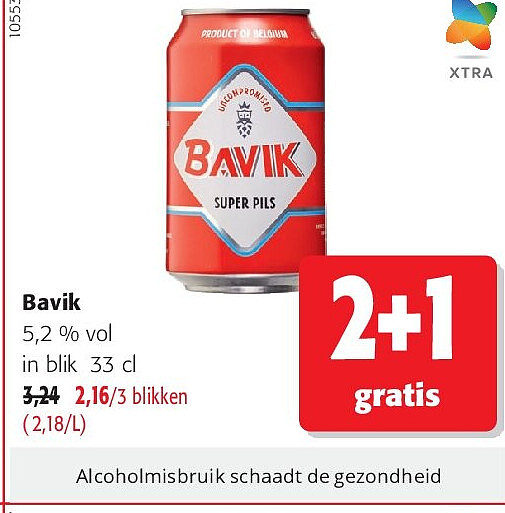 Bavik 5,2 % vol in blik 33 cl