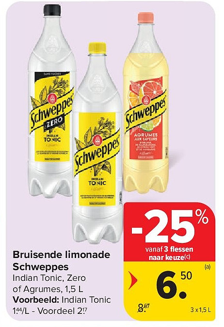 Bruisende limonade Schweppes