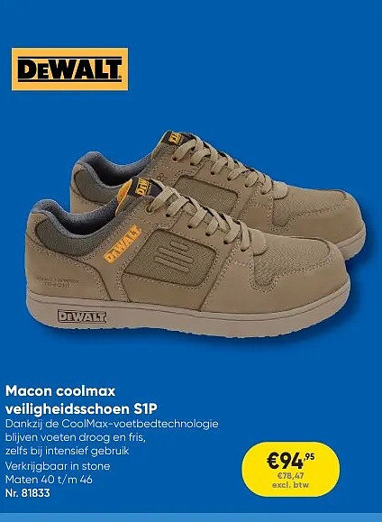 Macon coolmax veiligheidsschoen S1P