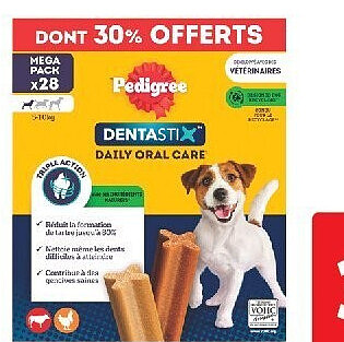 Dentastix pour petit chien Pedigree 28 bâtonnets, 440 g