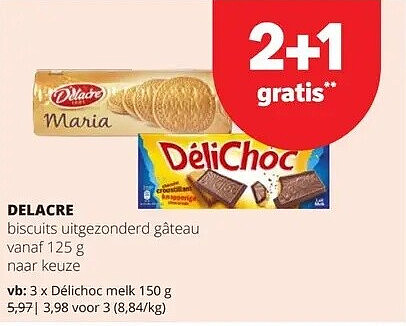 DELACRE Délichoc melk 150 g