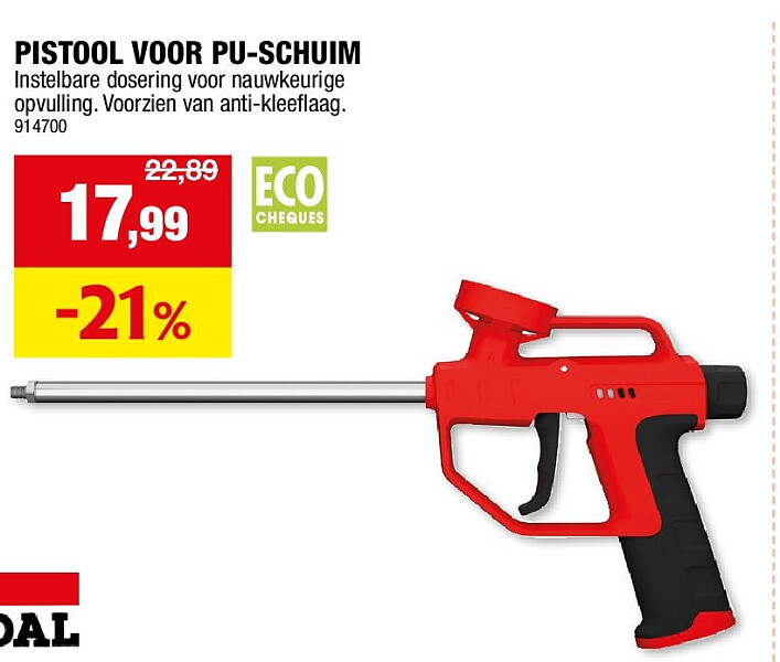 PISTOOL VOOR PU-SCHUIM