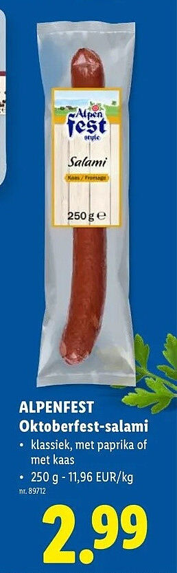 Oktoberfest-salami