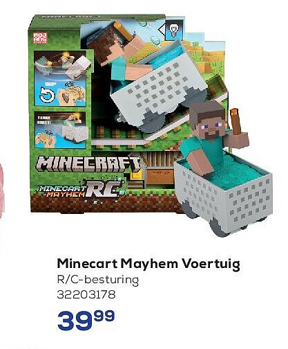 Minecart Mayhem Voertuig R/C-besturing