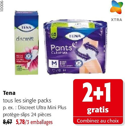 Tena tous les single packs