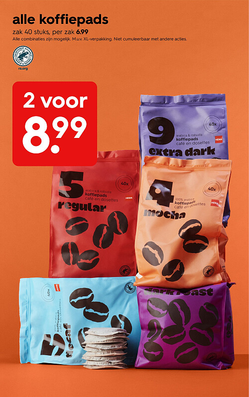 alle koffiepads