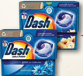 Set van 17 wasmiddelpods Dash
