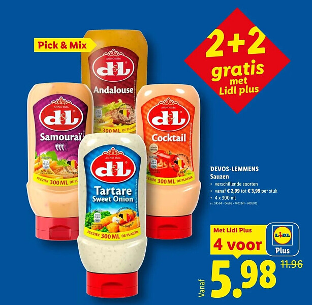 DEVOS-LEMMENS Sauzen