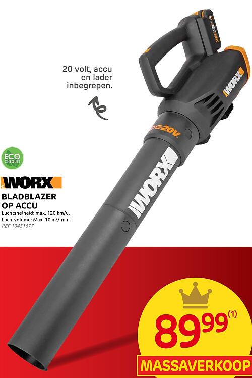 WORX BladBlazer op accu