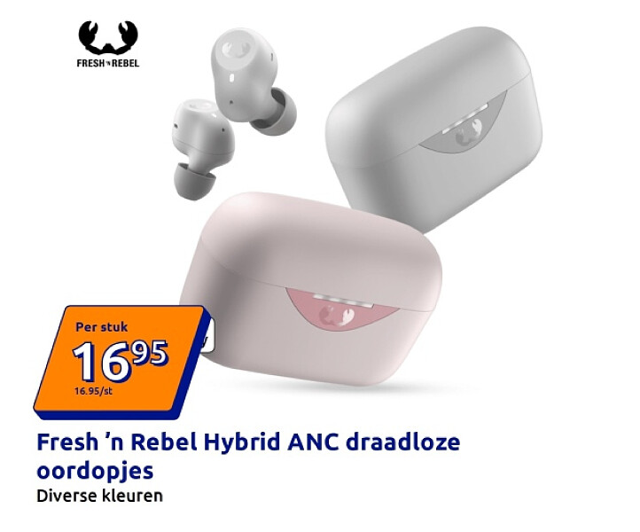 Fresh 'n Rebel Hybrid ANC draadloze oordopjes