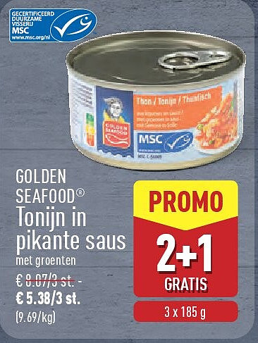 Tonijn in pikante saus