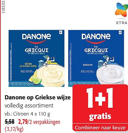 Danone op Griekse wijze Citroen 4 x 110 g