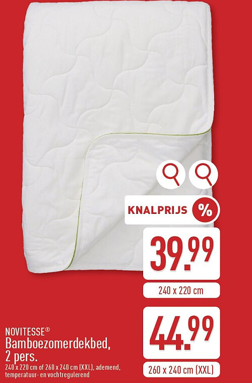 Bamboezomerdekbed, 2pers.