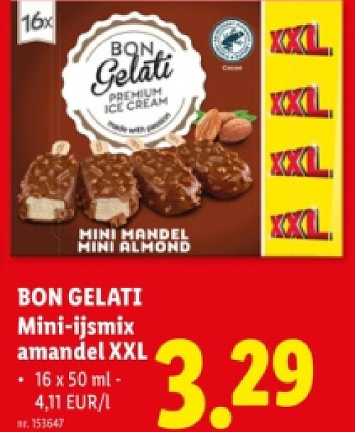 Mini-ijsmix amandel XXL