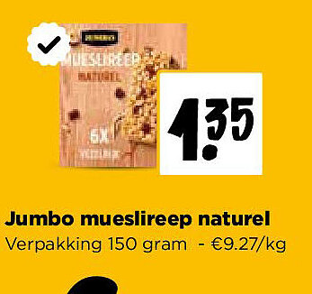 Jumbo mueslireep naturel