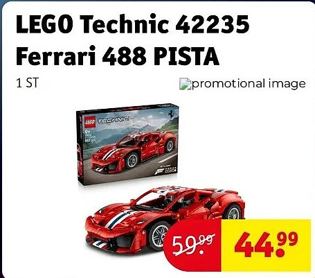 LEGO Technic 42235 Ferrari 488 PISTA