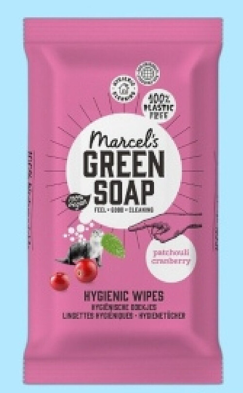 Marcel's Green Soap hygienic wipes
