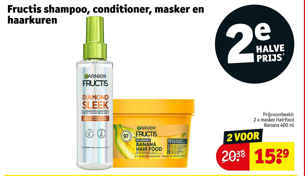 Fructis shampoo, conditioner, masker en haarkuren